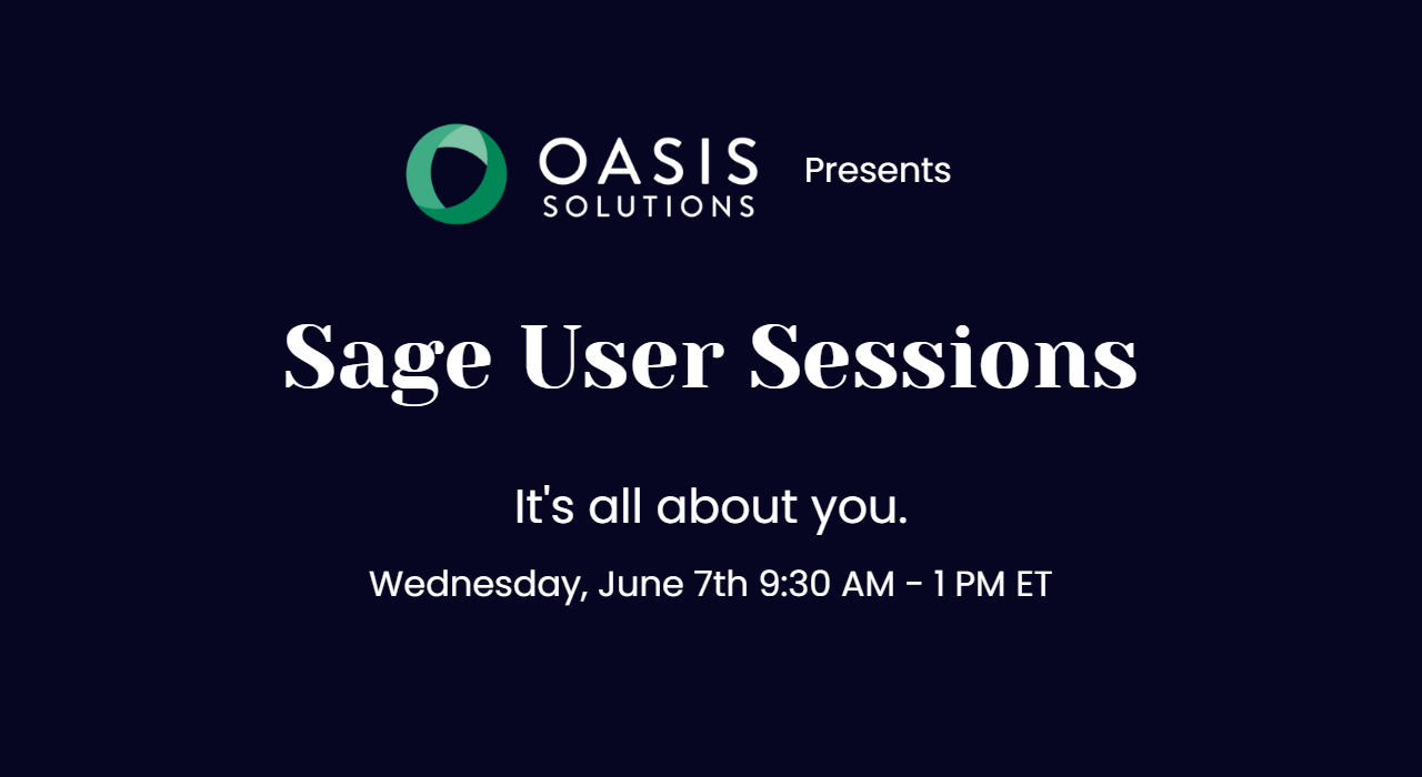Sage User Sessions 2023